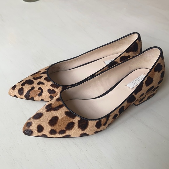 Cole Haan Calfhair Leopard Chunk Heel flat, 6.5 - Picture 4 of 5